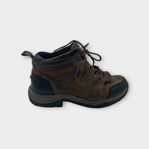 Ariat ATS Boots Mens 10‎ Brown Leather Terrain Hiking Work Casual Shoes Lace Up
